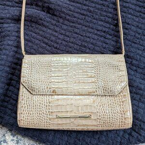 Brahmin Bag Crocodile embossed shoulder bag with adjustable strap